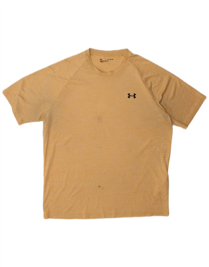 Męska koszulka t-shirt Under Armour XL, żółty poliester