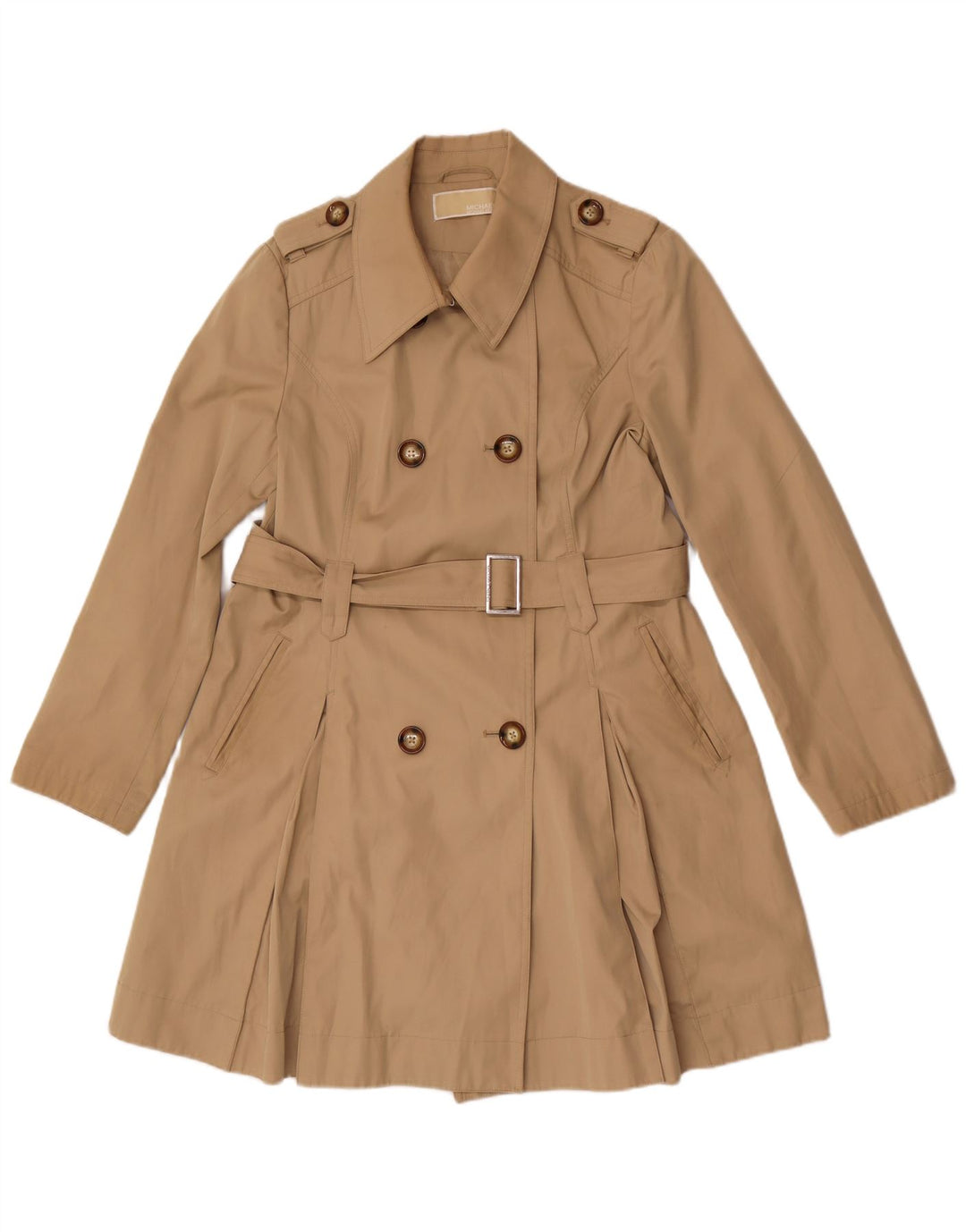 Trencz damski Michael Kors UK 10 Small Beżowy Bawełniany