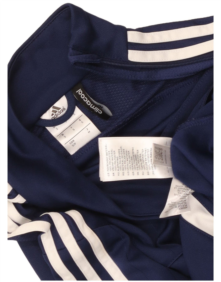 Adidas Męskie Climacool Pullover Dres Top Mały Granatowy Kolorblok