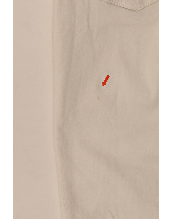 Damskie jeansy przycięte Tommy Hilfiger W28 L25 Biała bawełna