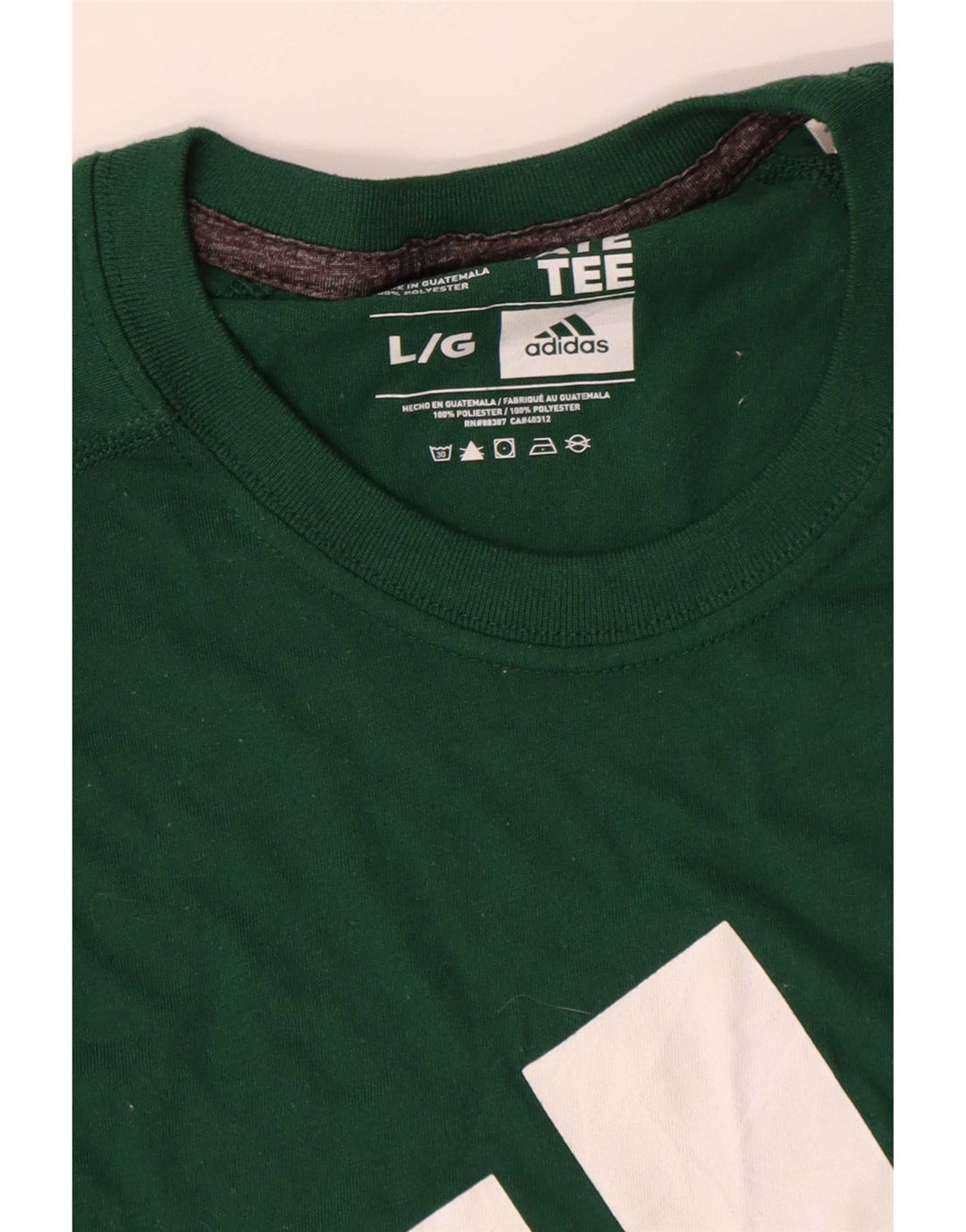 Adidas Męskie Climalite Graphic Top z długim rękawem, duże, zielone, bawełniane