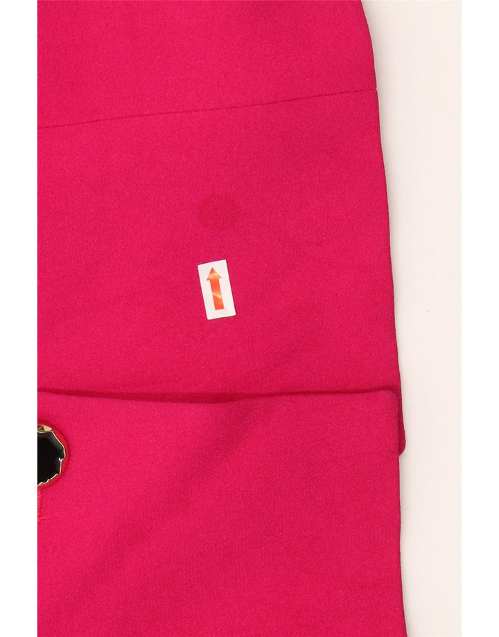 MARINA RINALDI Damska marynarka zapinana na 3 guziki, rozmiar 19, mały róż