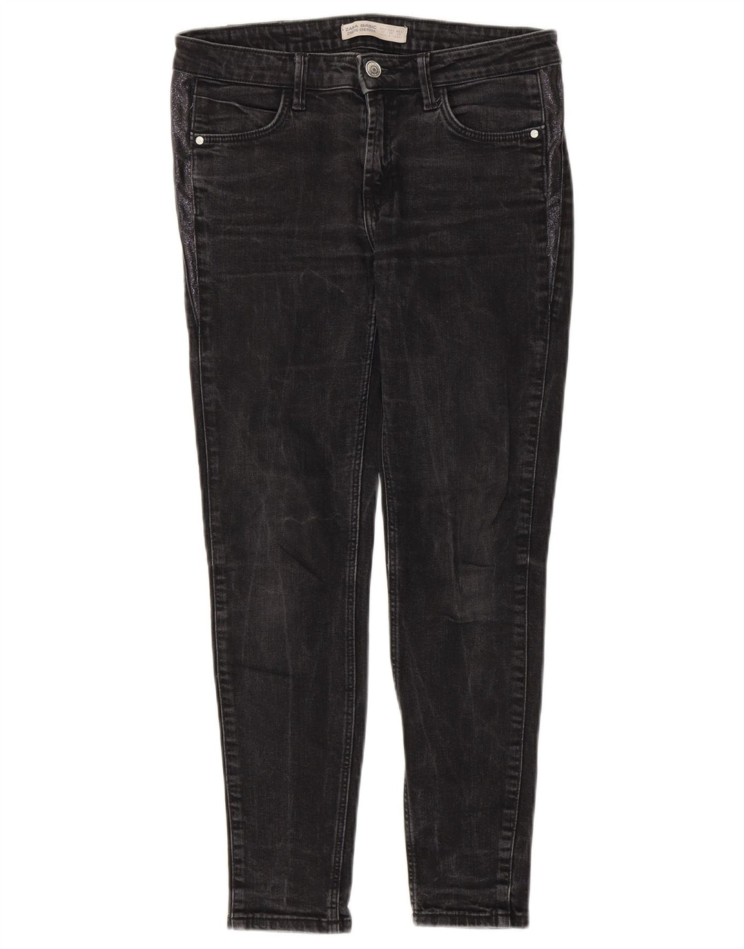 Dżinsy damskie Zara EU 38 Small W28 L27 Szare