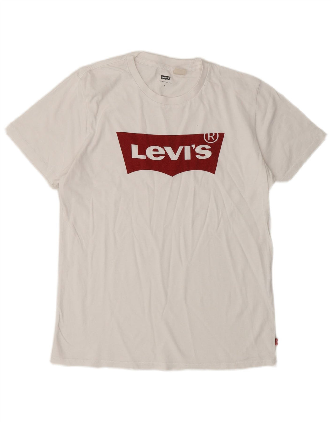 LEVI'S Mens Graphic T-Shirt Top Small White