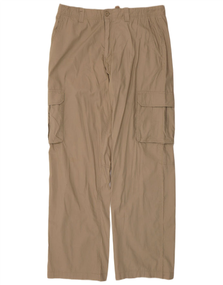 Spodnie męskie Cherokee Straight Cargo W36 L34 Beżowa bawełna