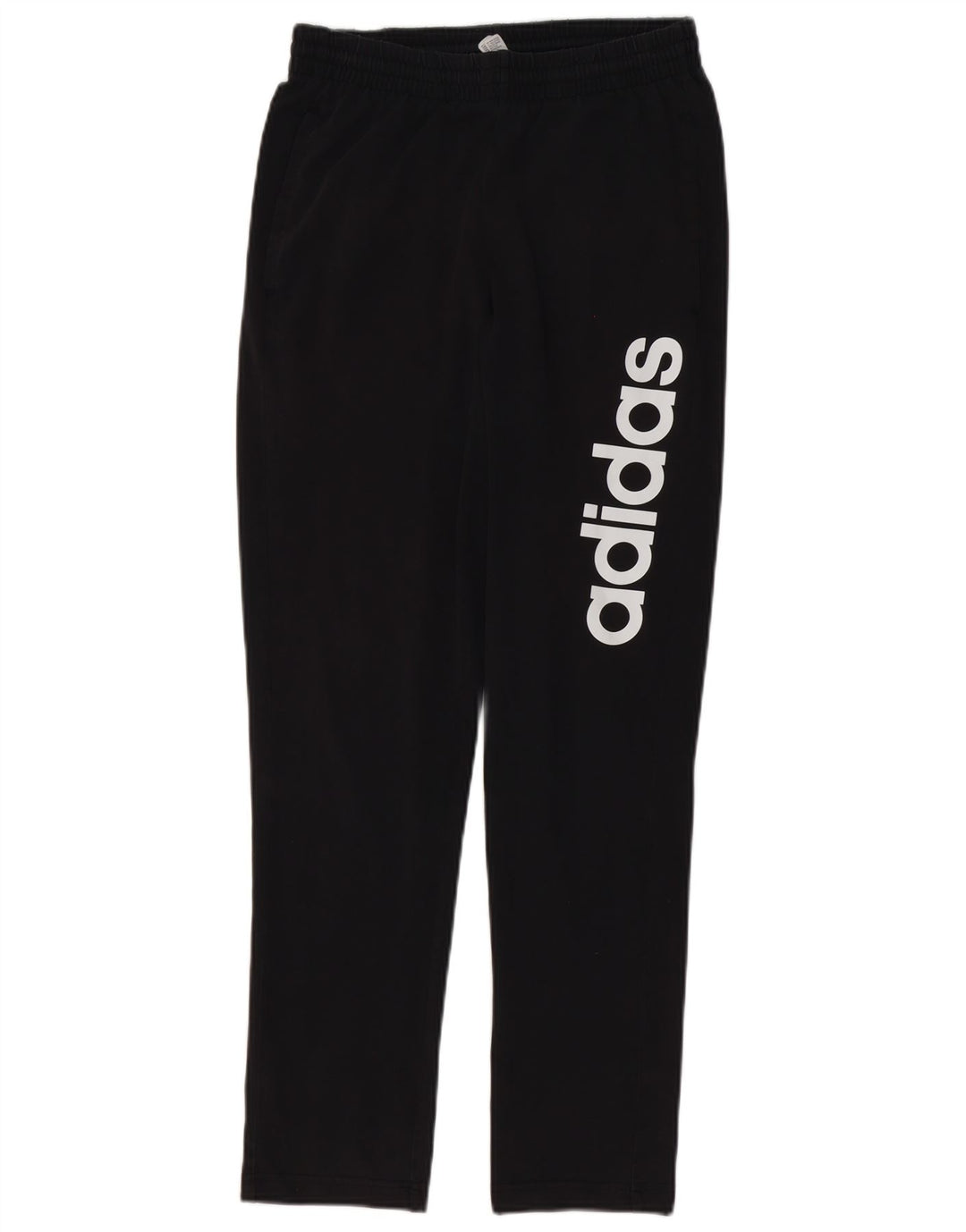 Męskie spodnie dresowe Adidas z grafiką, małe, czarne, bawełniane