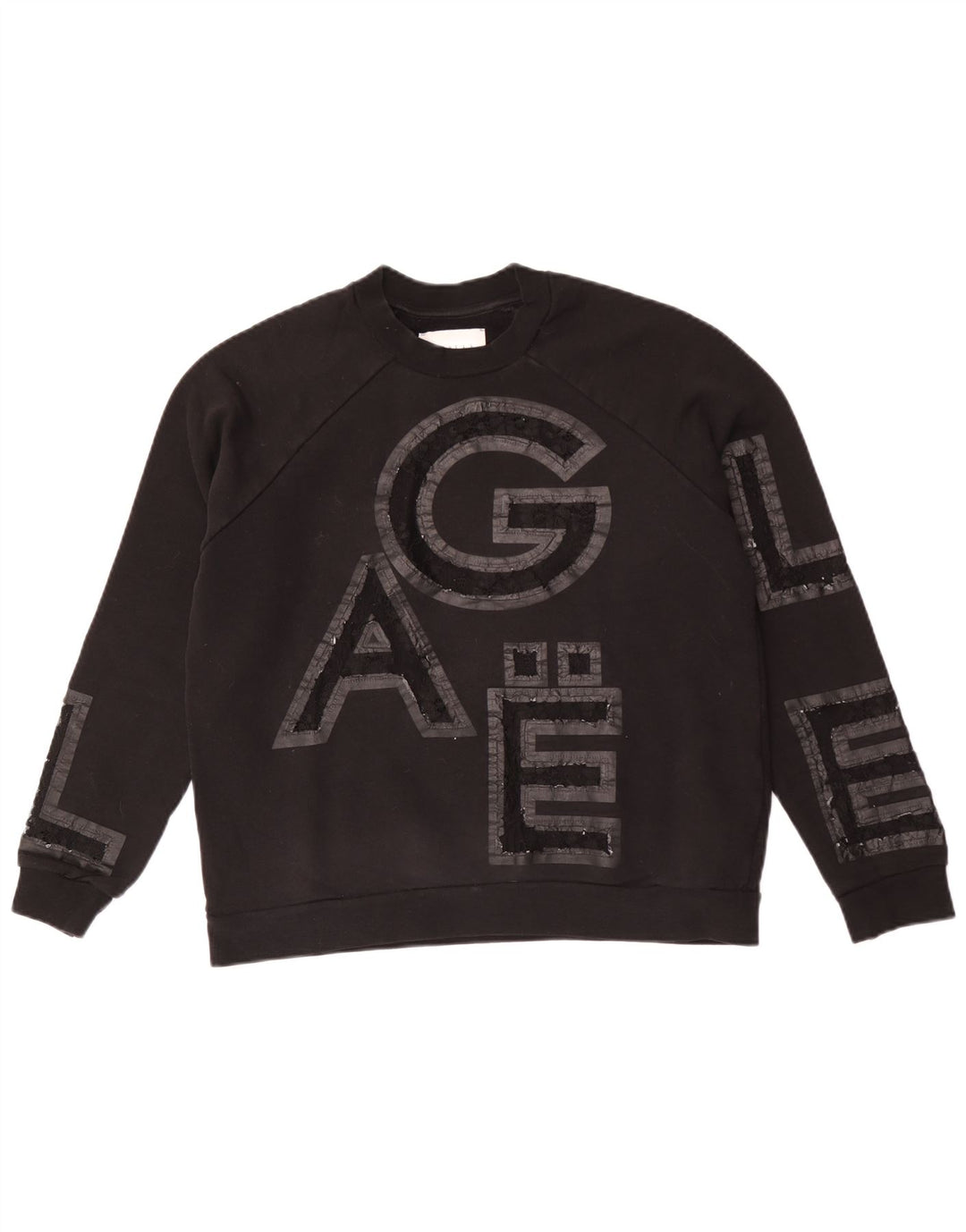 Damska bluza Gaelle Graphic Jumper UK 10 Small Black