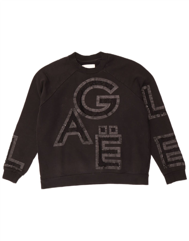Damska bluza Gaelle Graphic Jumper UK 10 Small Black