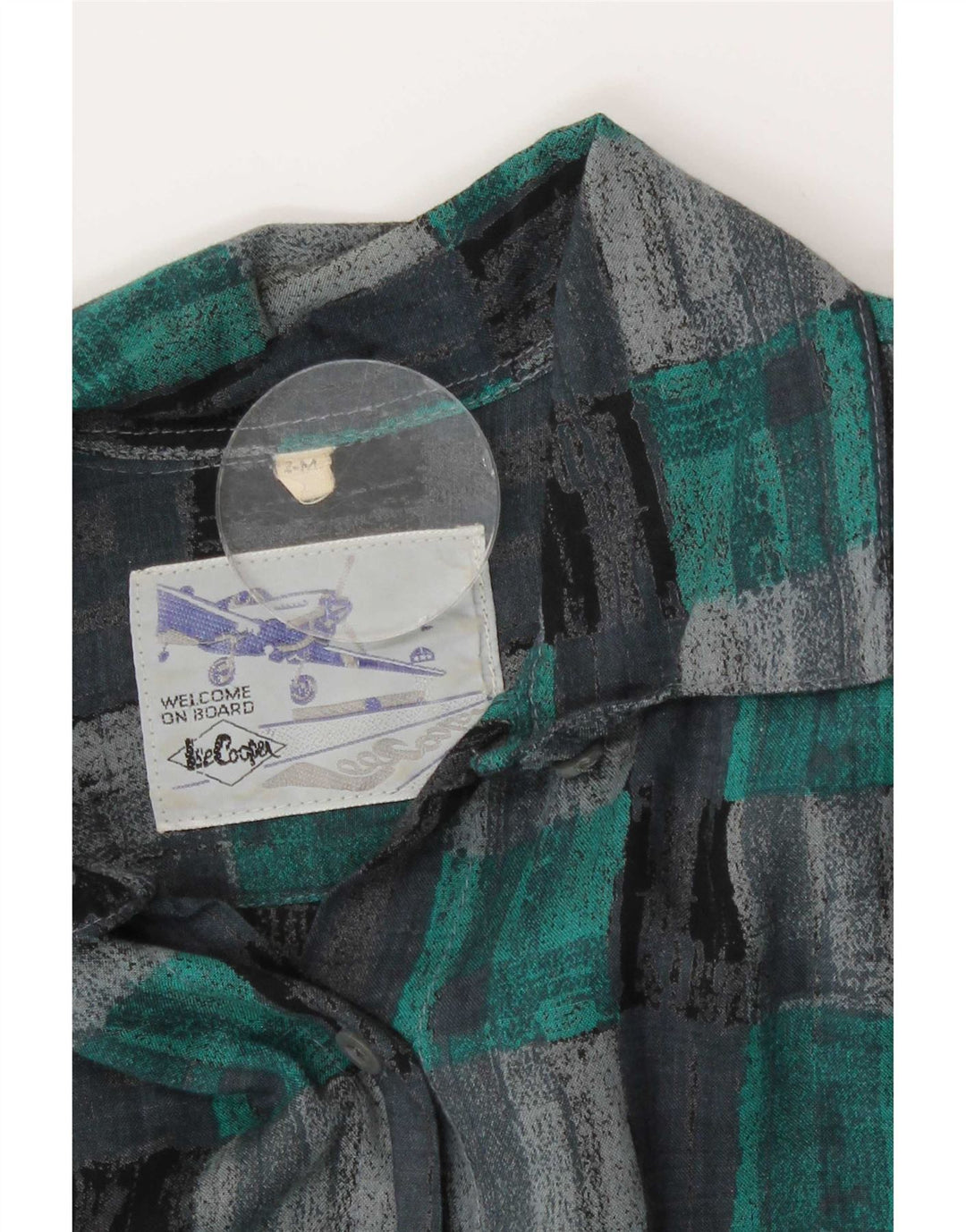 Koszula męska Lee Cooper w średnią niebieską kratkę, wiskoza