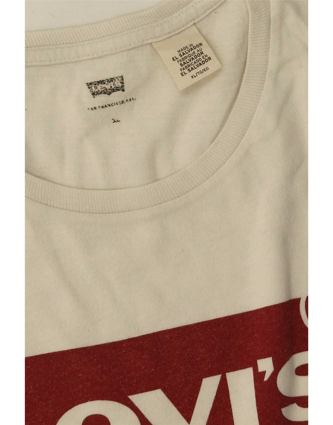 Męski T-shirt z grafiką Levi's Top XL, biały