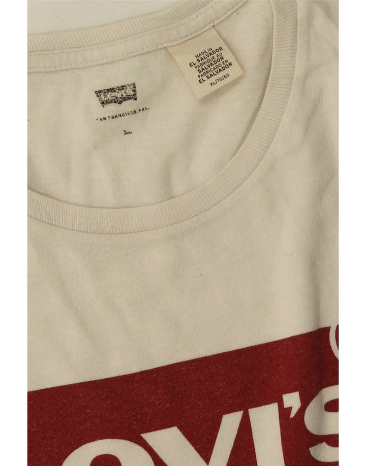 Męski T-shirt z grafiką Levi's Top XL, biały