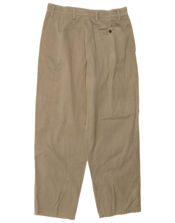 Męskie spodnie chino w stylu vintage IT 48 Medium W34 L30 Khaki Cotton