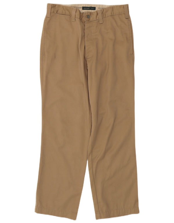 Męskie proste spodnie chino DOCKERS W31 L30 beżowa bawełna