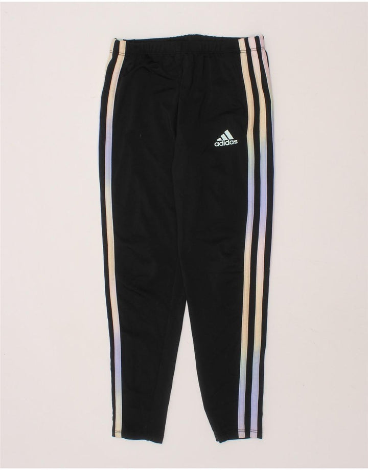 ADIDAS Girls Regular Fit Leggings 5-6 Years  Black Polyester Vintage Adidas and Second-Hand Adidas from Messina Hembry 