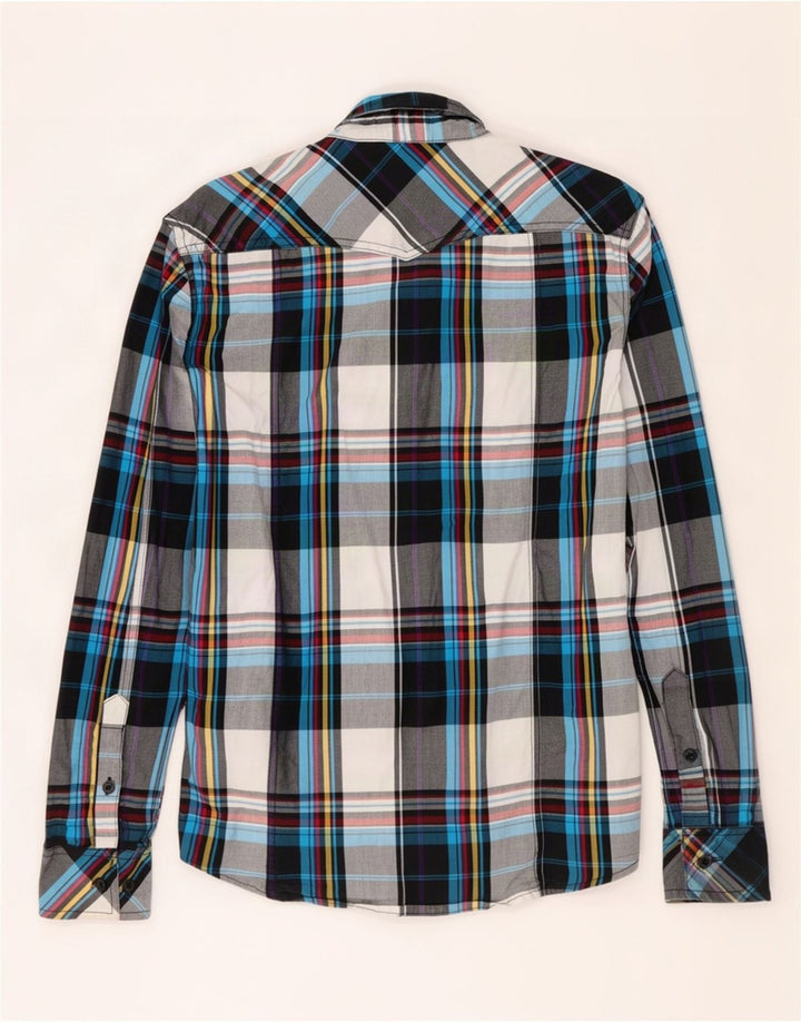 Męska koszula wojskowa Jack & Jones w średnią wielokolorową kratę, bawełniana