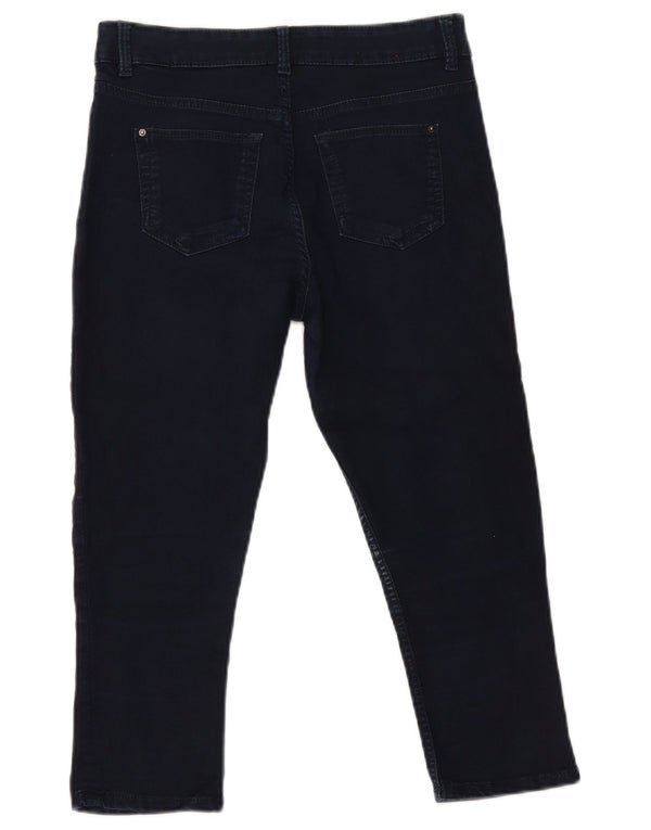 Marks & Spencer Damskie Capri Skinny Jeans UK 10 Small W29 L21 Granatowe