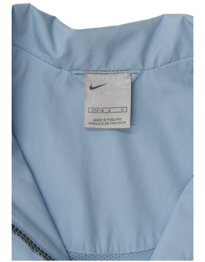 Damska bluza dresowa typu oversize Nike US 12/14, duża, niebieska, poliestrowa
