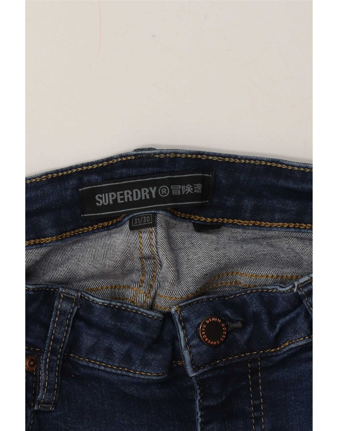 Damskie jeansy skinny Superdry W31 L30 granatowe