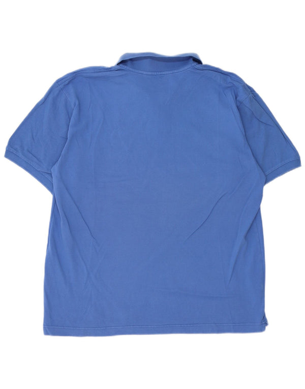 Męska koszulka polo Kappa XL, niebieska, bawełniana