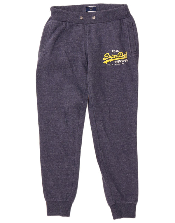 Damskie spodnie dresowe Superdry Joggers UK 10 Małe granatowe nakrapiane