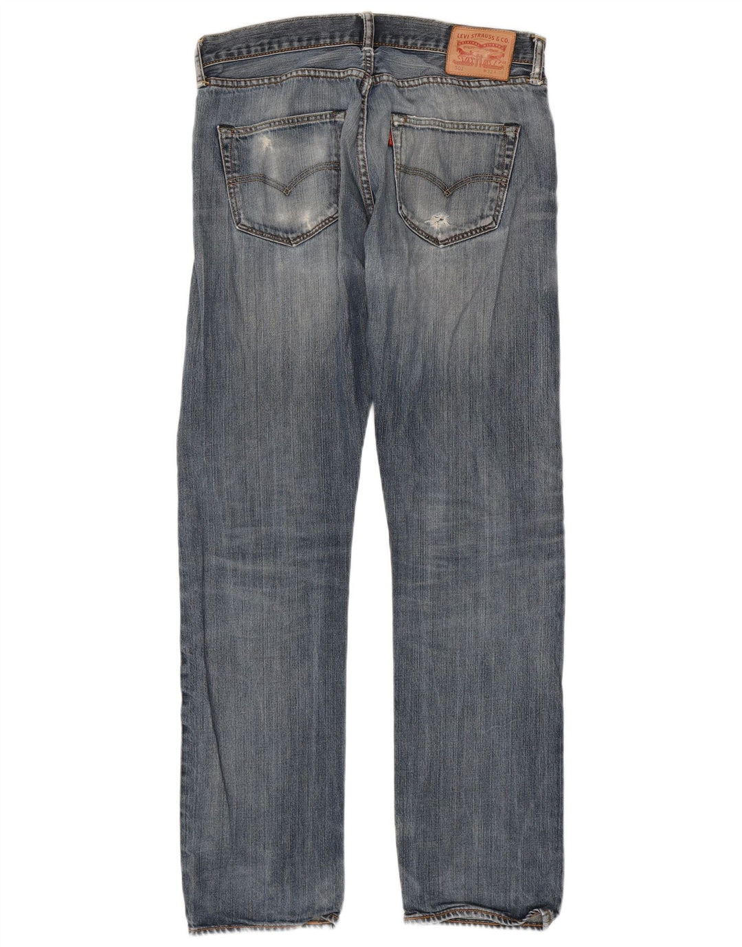 Męskie jeansy Levi's 501 w trudnej sytuacji W33 L36 Niebieska bawełna