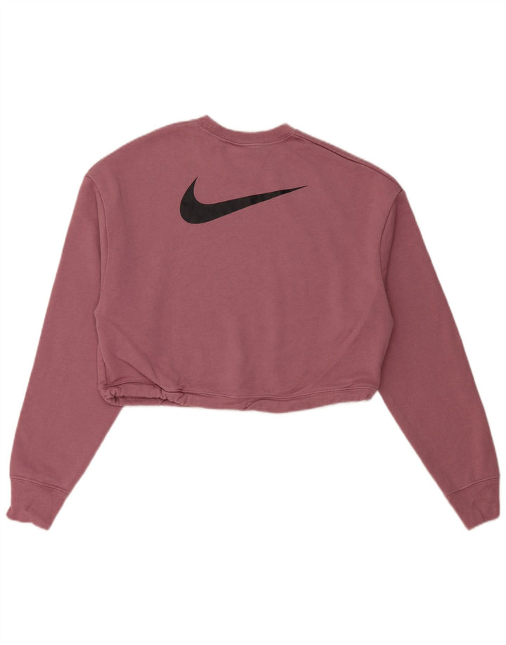 Damski sweter Nike Crop Sweatshirt UK 10, mały, fioletowy, bawełniany