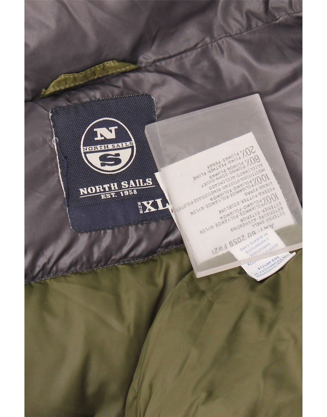 Męska ocieplana kurtka NORTH SAILS UK 42 XL, granatowa, poliamid