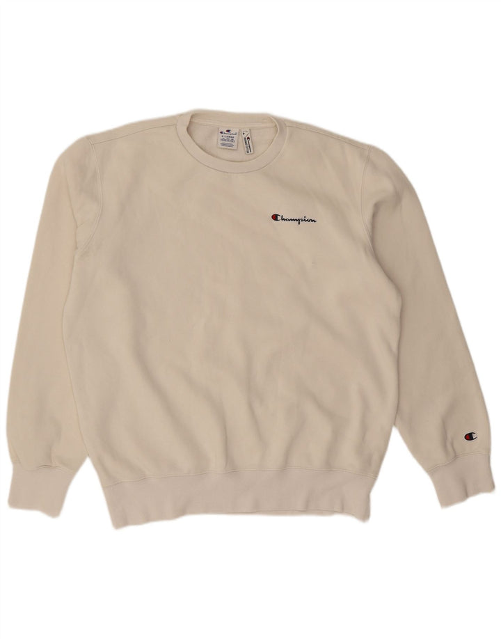 Męski sweter męski Champion XL w kolorze złamanej bieli, bawełniany