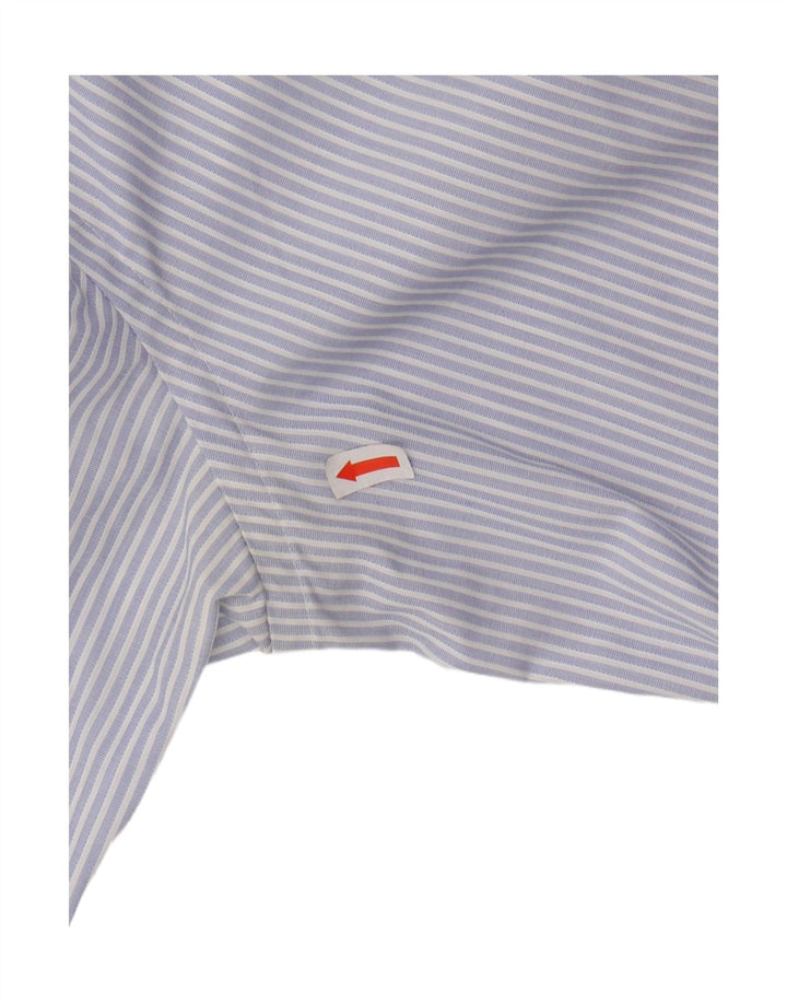 Koszula męska MASSIMO DUTTI, rozmiar 15 38, bawełniana w ciemnoniebieskie prążki