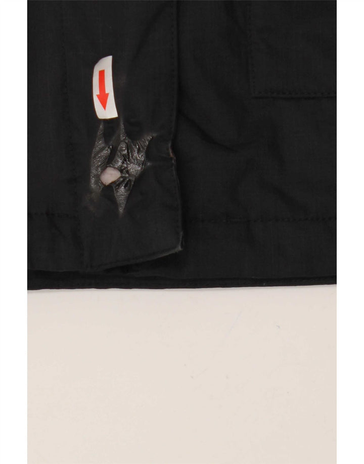 Damska kurtka wiatrówka Roxy z kapturem, slim fit, UK 14, średni czarny poliester