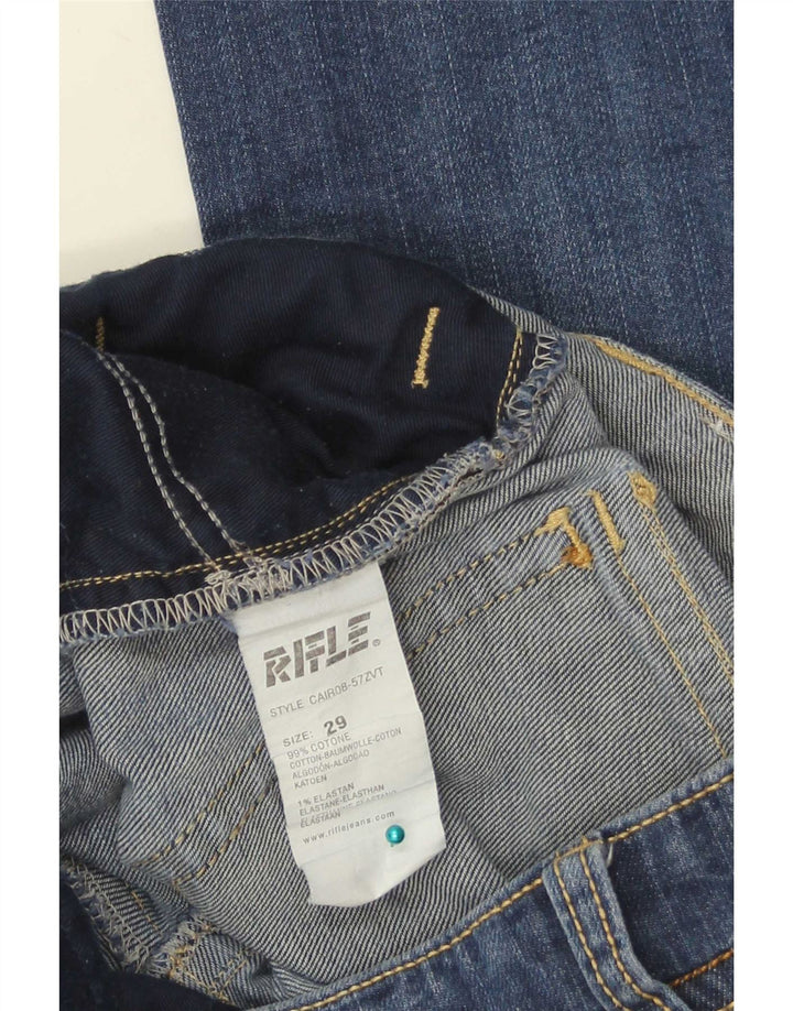 Damskie jeansy Rifle Slim W29 L33 Niebieskie bawełniane