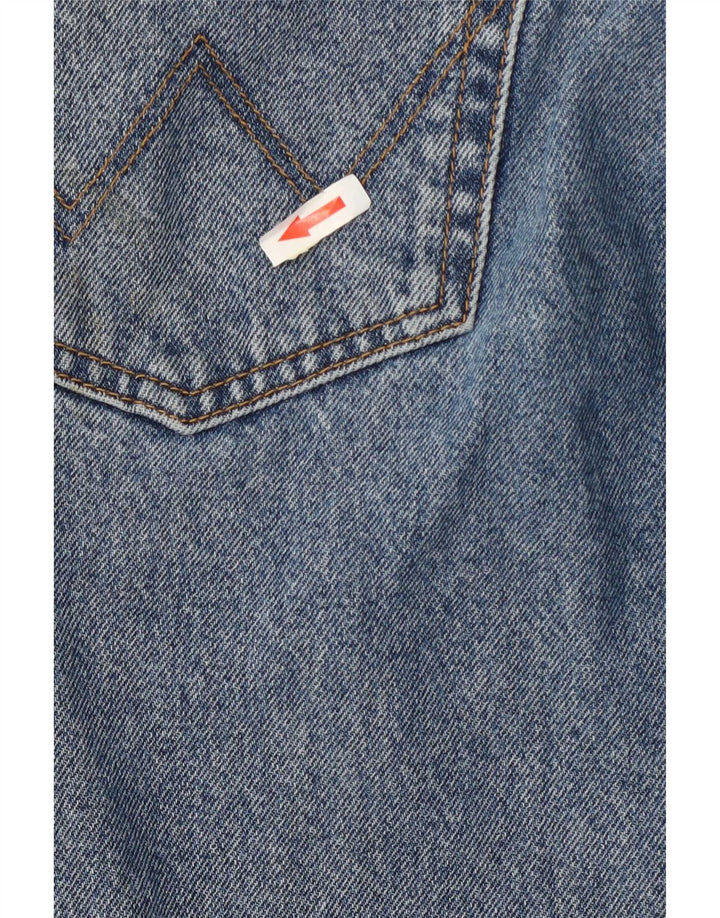 Męskie jeansy Wrangler o prostym kroju W34 L32, niebieska bawełna