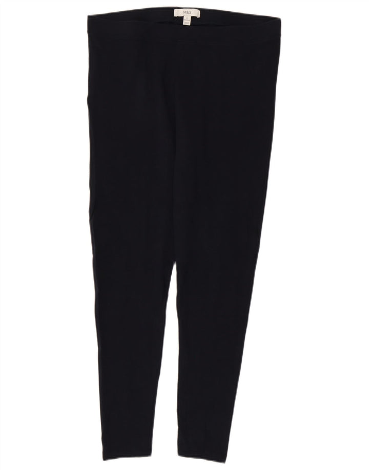 Legginsy damskie Marks & Spencer UK 14, duże, granatowe, bawełniane