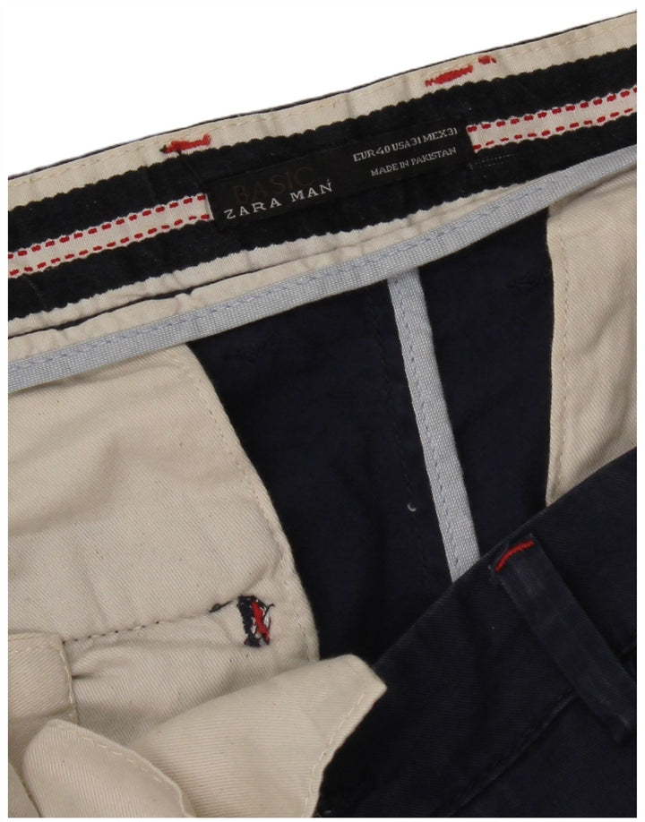 Spodnie męskie Zara Slim Chino EU 40 Medium W31 L34 Granatowe