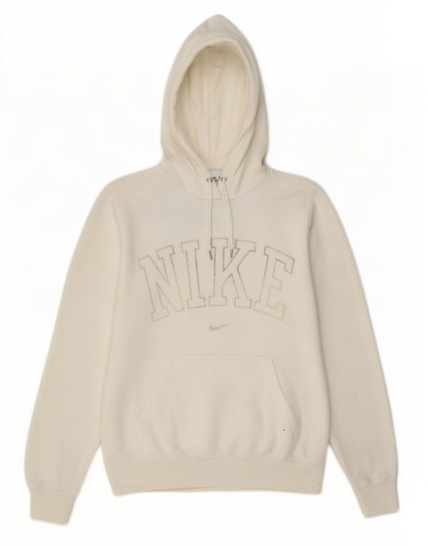 Męska bluza z kapturem Nike z grafiką, średnia biała bawełna