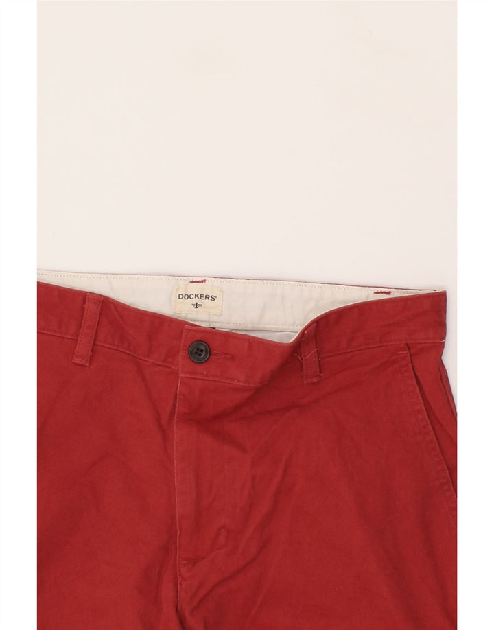 DOCKERS Mens Cargo Shorts W30 Medium Red Cotton Vintage Dockers and Second-Hand Dockers from Messina Hembry 