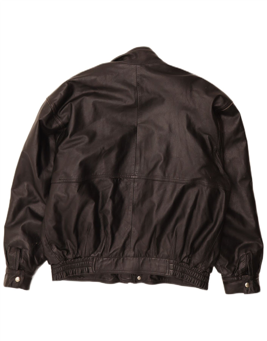 Vintage męska skórzana kurtka UK 40 duża czarna skóra