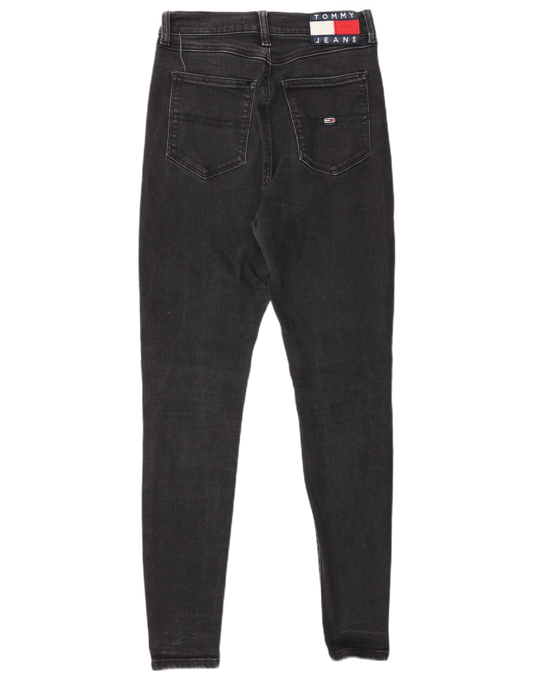 Damskie jeansy skinny TOMMY HILFIGER W28 L30 Czarna bawełna