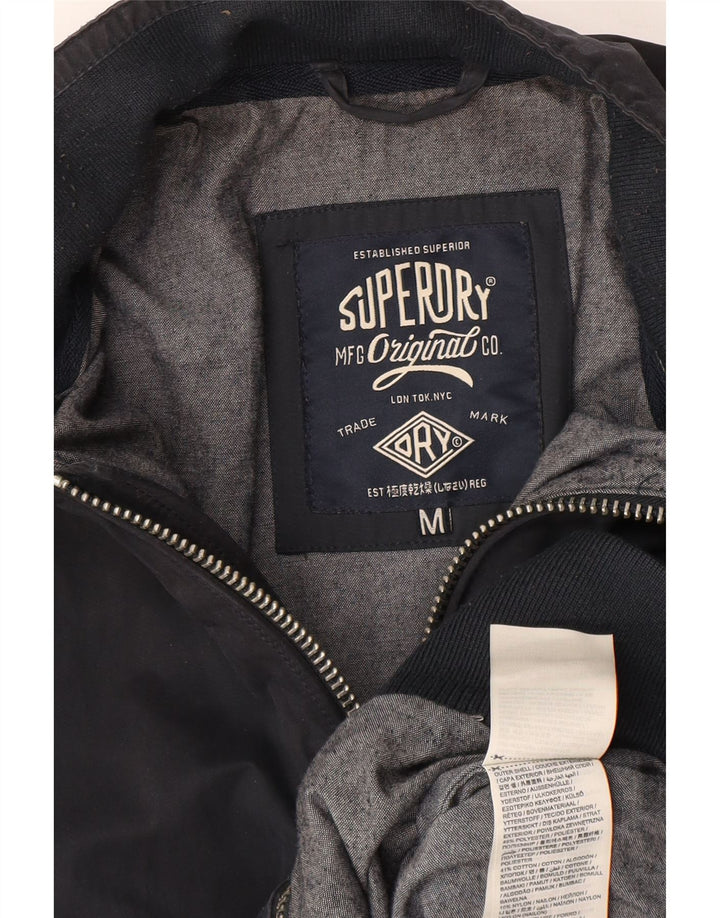 Męska kurtka bomber Superdry UK 38, średni granatowy poliester