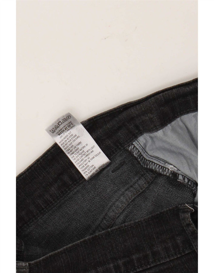 Marks & Spencer Damskie jeansy Bootcut UK 10 Small W30 L29 Czarna bawełna