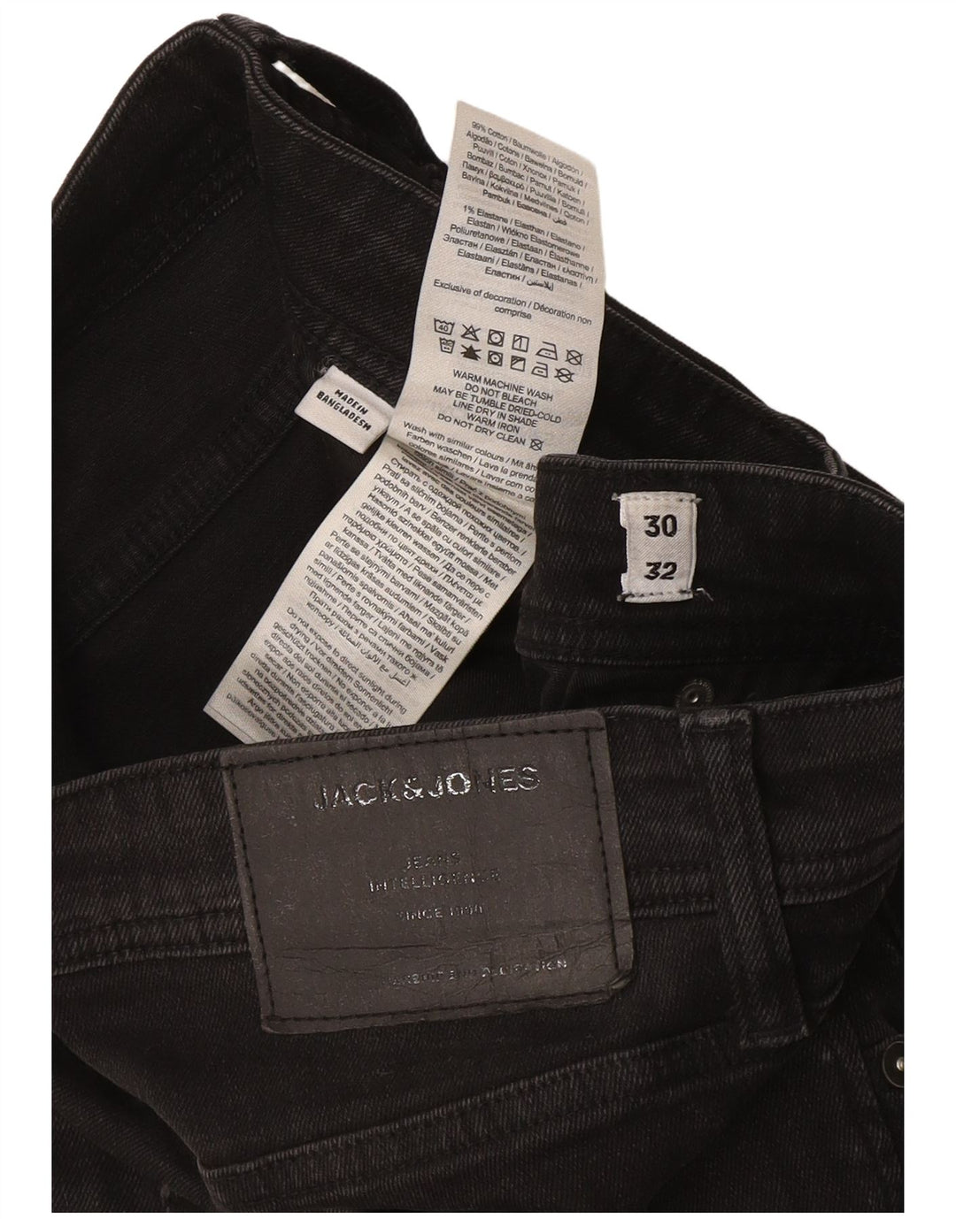 Męskie jeansy Jack & Jones GLENN Slim W30 L32 Szara bawełna