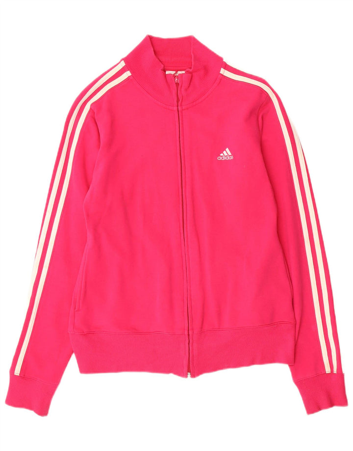 Damska bluza dresowa Adidas UK 10 mała różowa bawełna