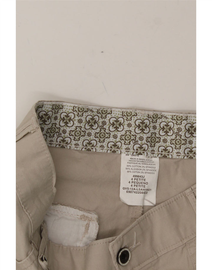 LEE Womens Bermuda Shorts US 4 Small W28 Grey Cotton Vintage Lee and Second-Hand Lee from Messina Hembry 