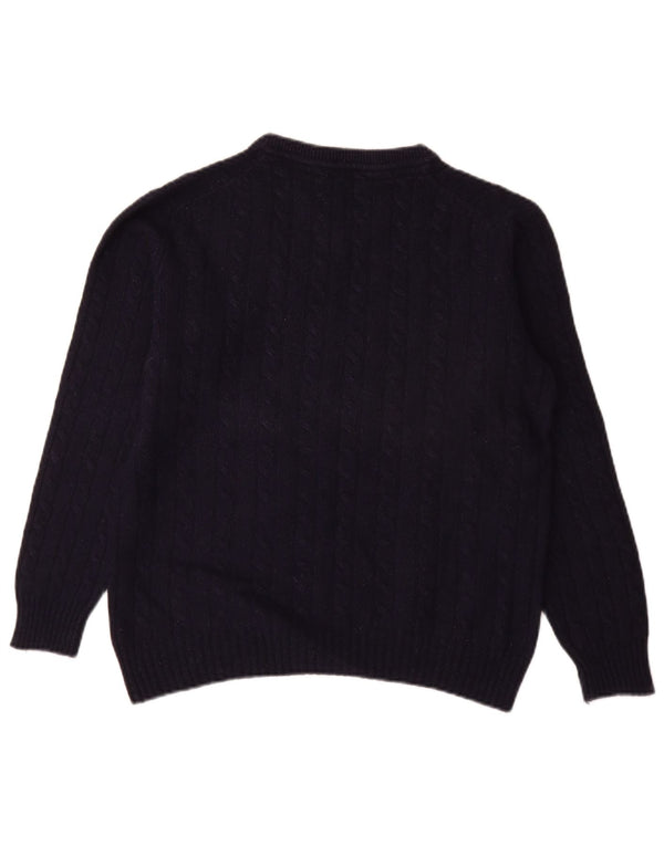 Crew Clothing Damski sweter oversize z dekoltem w kształcie litery V, UK 10, mały, granatowy