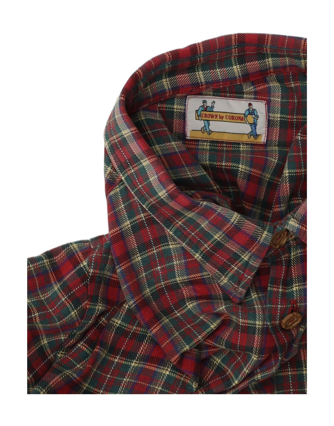 Vintage męska koszula flanelowa XL w czerwoną kratę