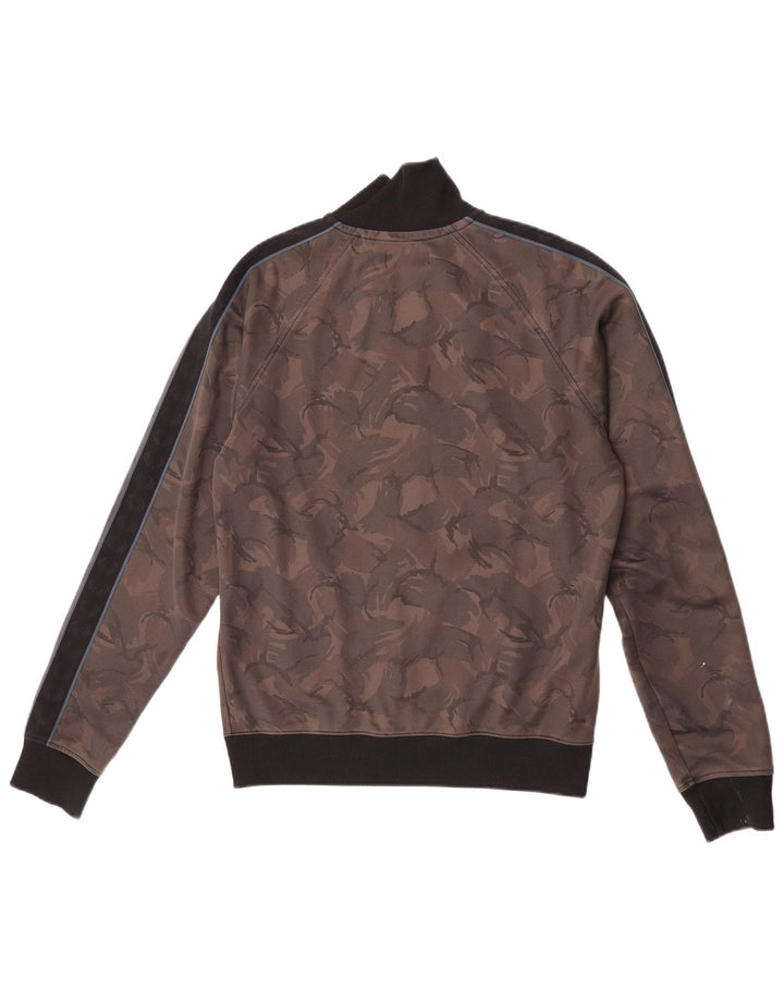 Męska kurtka dresowa Fred Perry, mała, brązowa, kamuflaż, poliester