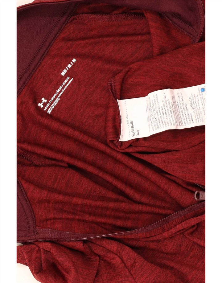 Męski dres z zamkiem błyskawicznym Under Armour Top Medium Burgundy Flecked