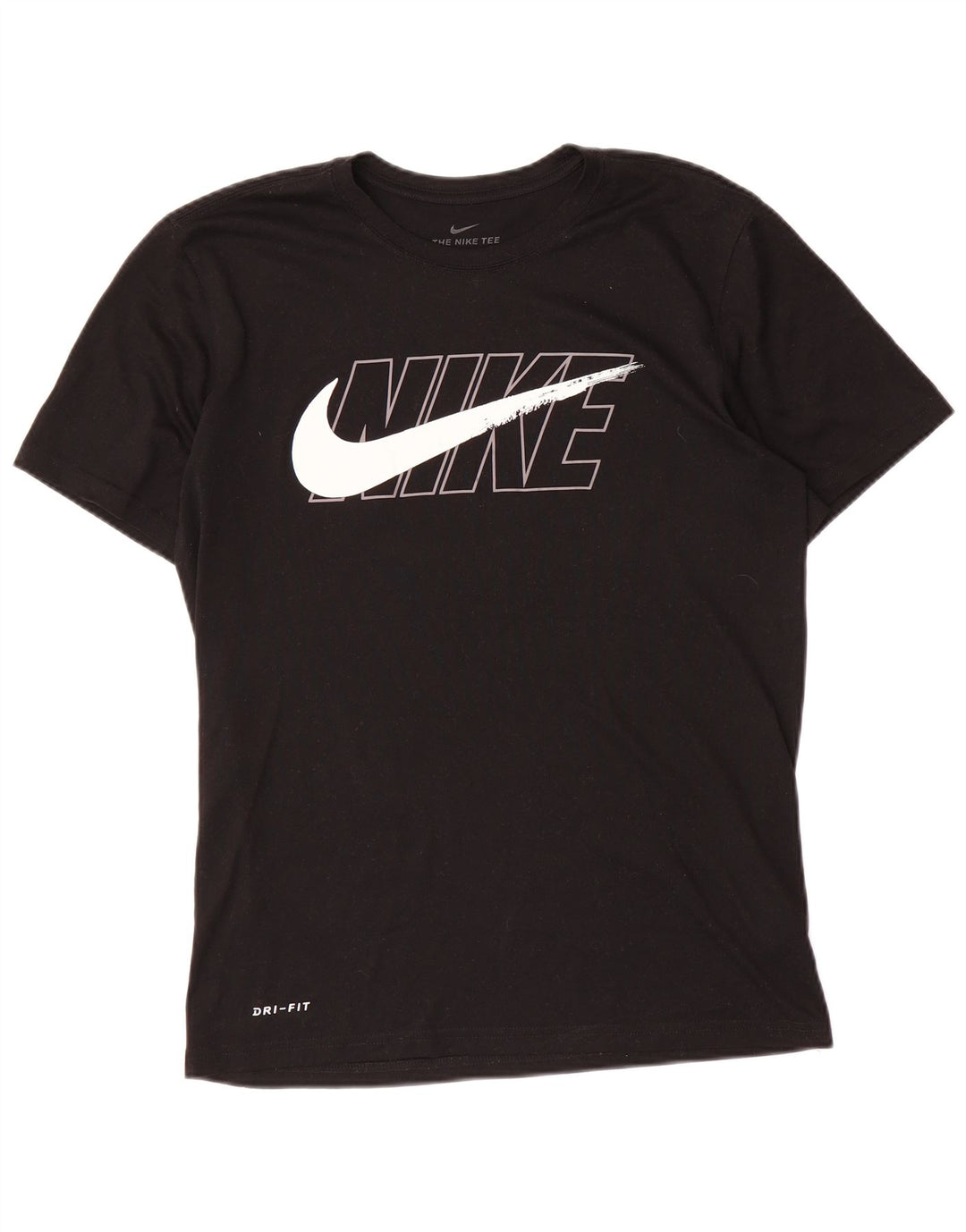 Męski T-shirt z grafiką Nike Dri Fit, mały, czarny poliester