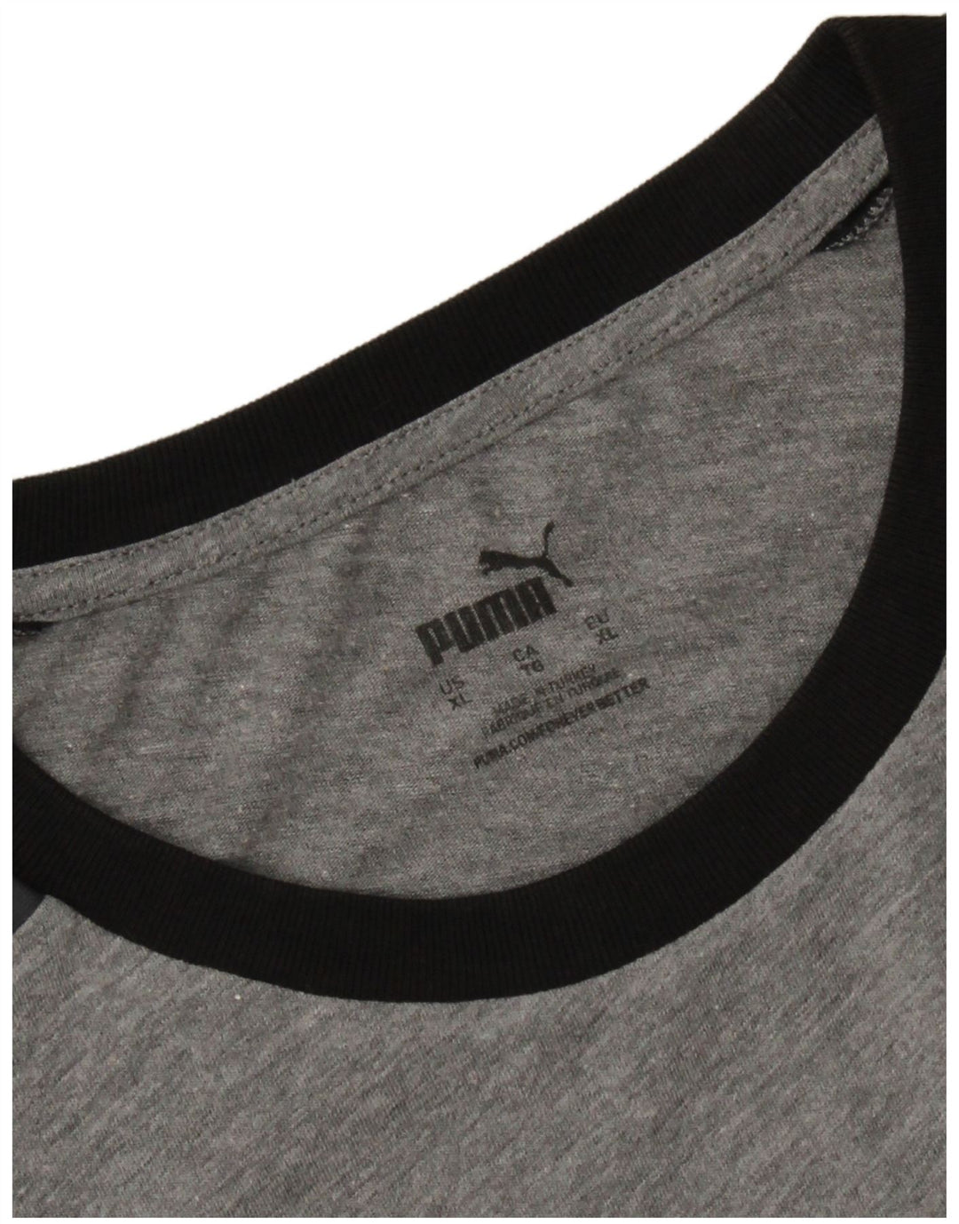Męski T-shirt z grafiką PUMA, góra XL, szary, blok kolorów
