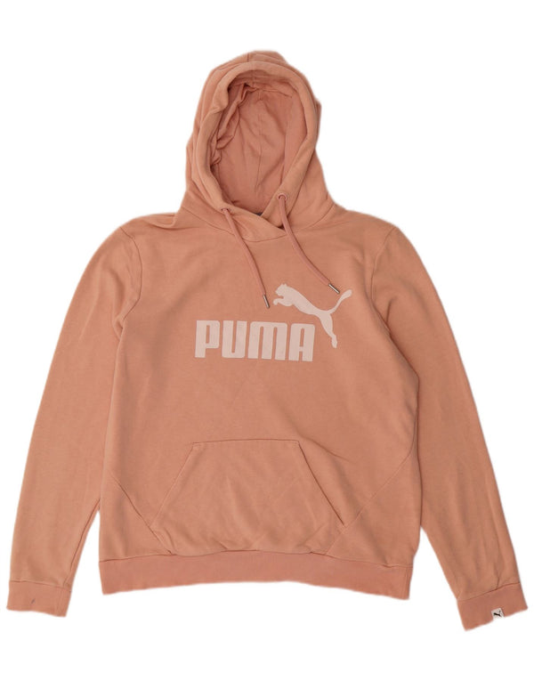 Damski sweter z kapturem i grafiką PUMA UK 14, duży, różowy